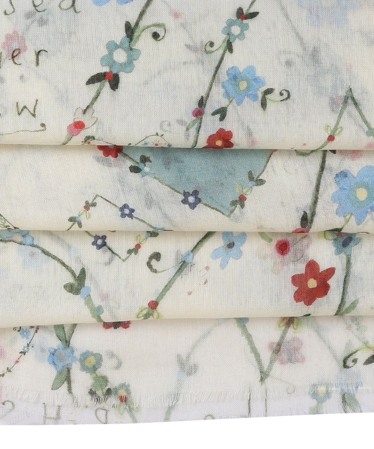 Damenschal aus Modal-Seide mit Blumenmuster