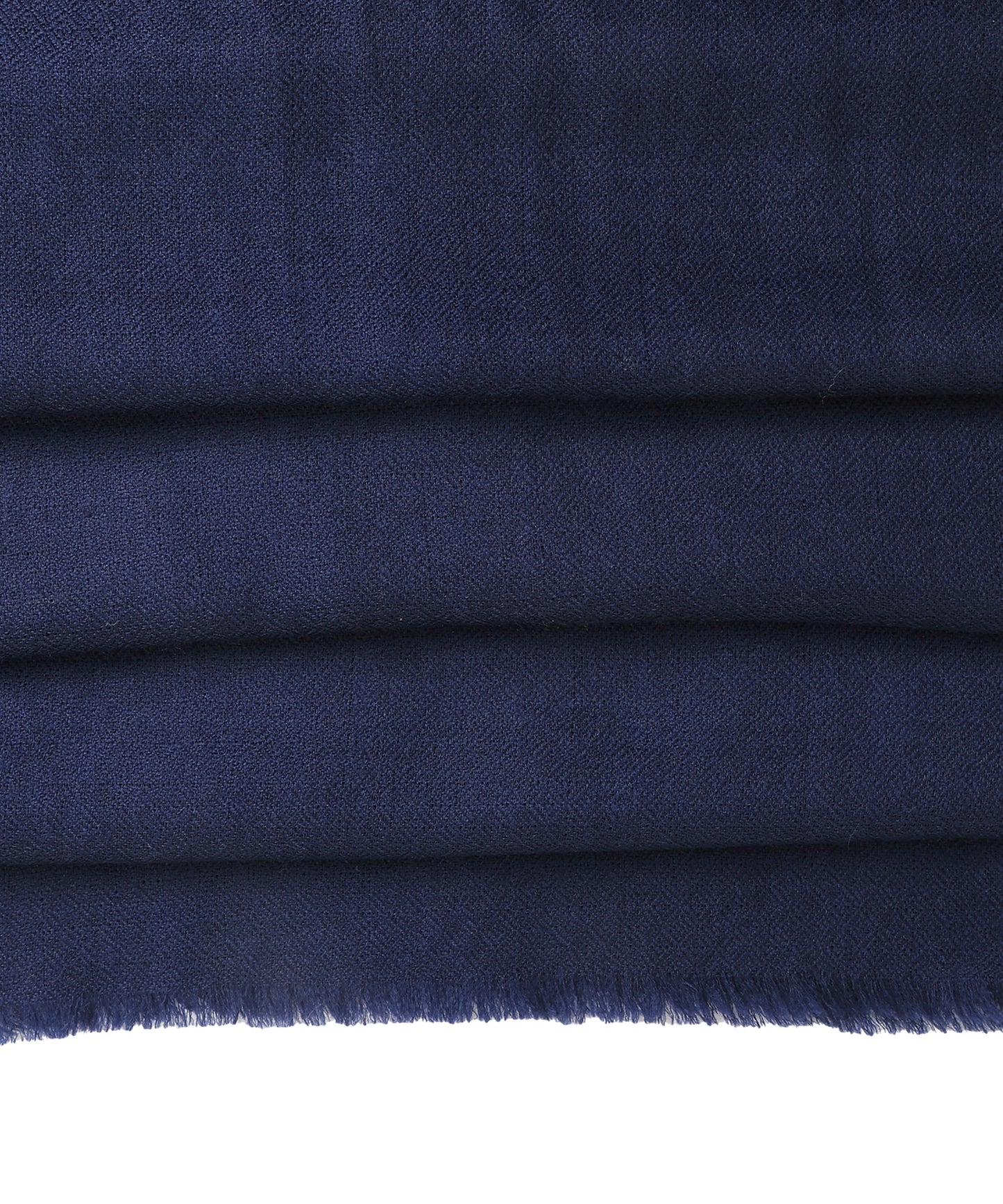 Handgemachter marineblauer Wollschal