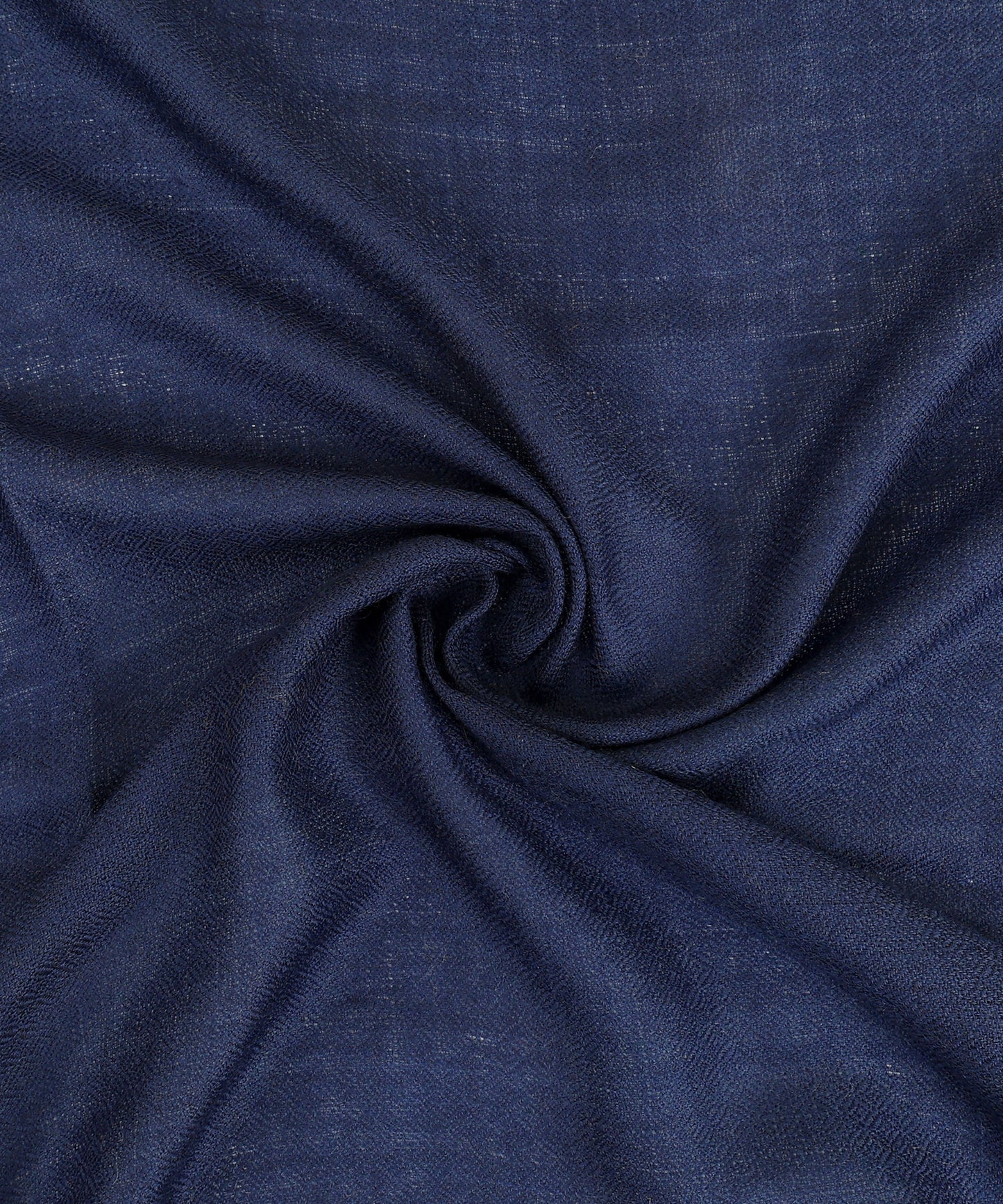 Handgemachter marineblauer Wollschal